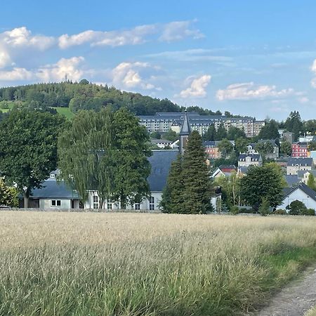Ferienwohnung Greifenbach, Gartennutzung, Haustiere Willkommen Geyer Luaran gambar
