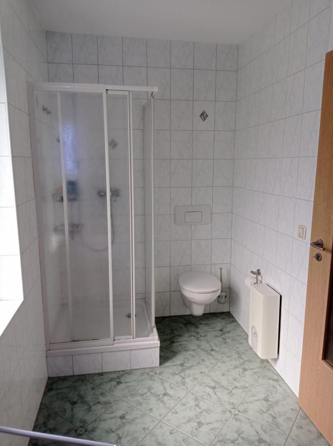 Ferienwohnung Greifenbach, Gartennutzung, Haustiere Willkommen Geyer Luaran gambar